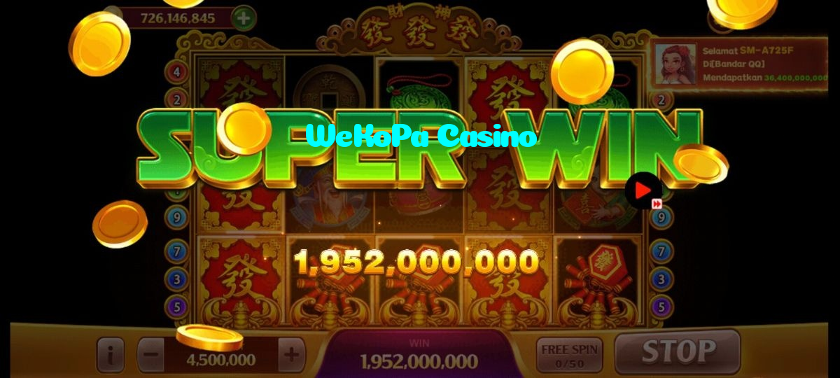WeKoPa Casino خوش آمدید بونس +600% پیشکش موبائل ایپ کے پروموشن سیکشن میں دکھائی دیتی ہے۔